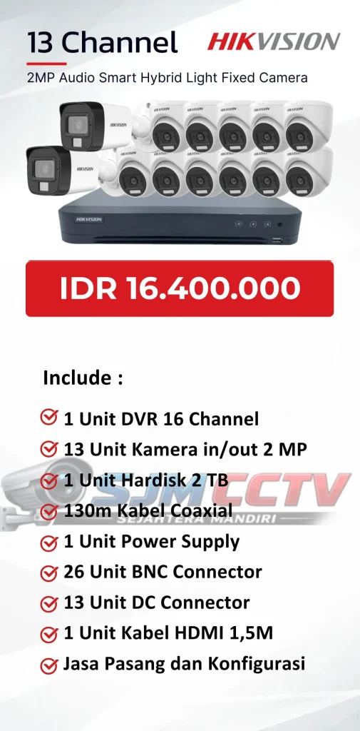 Hikvision 13 Channel Audio