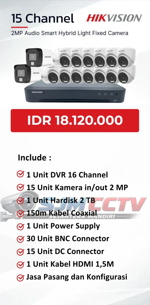 Hikvision 15 Channel Audio
