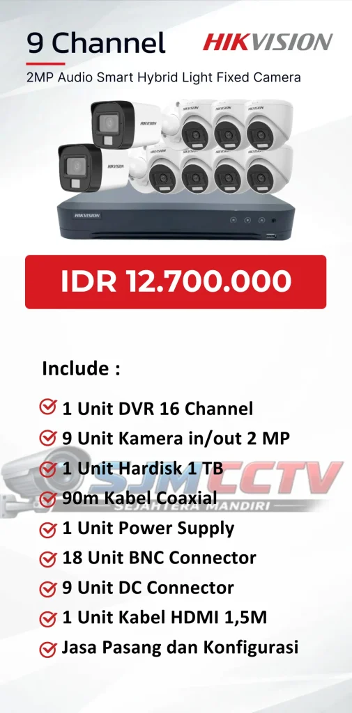Hikvision 9 Channel Audio