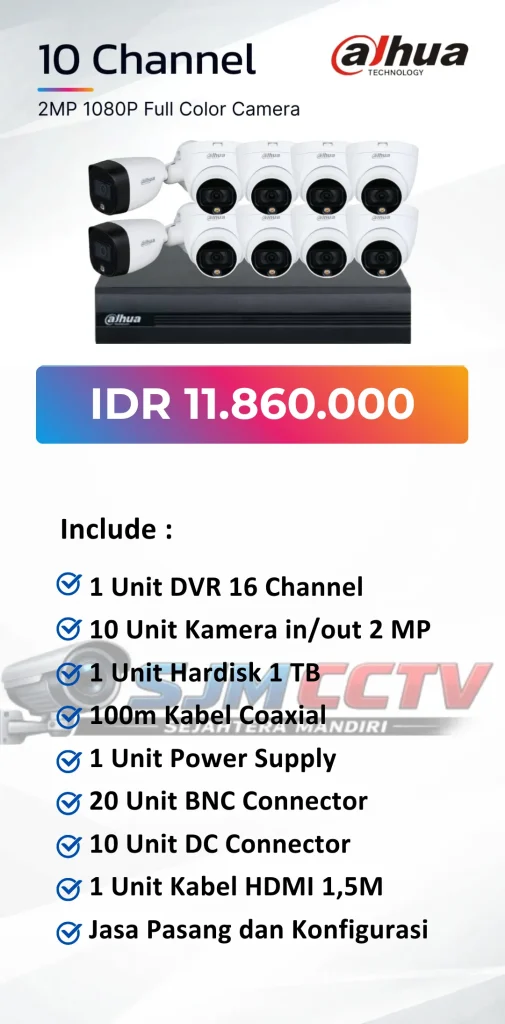 dahua 10 channel colorvu