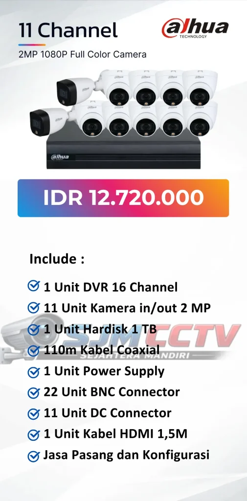 dahua 11 channel colorvu