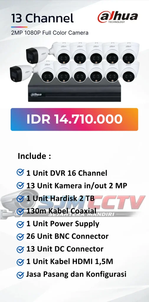 dahua 13 channel colorvu