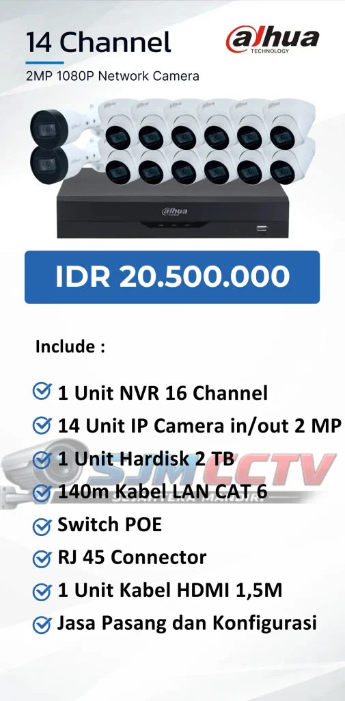 dahua 14 channel ipcam