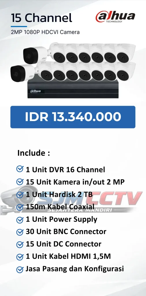 dahua 15 channel analog