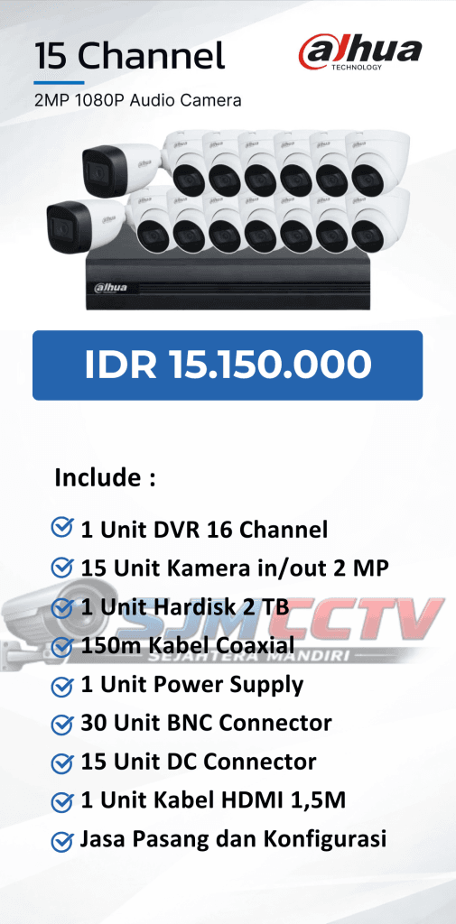 dahua 15 channel audio