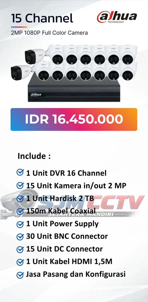 dahua 15 channel colorvu