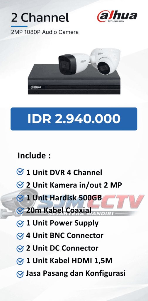 dahua 2 channel audio