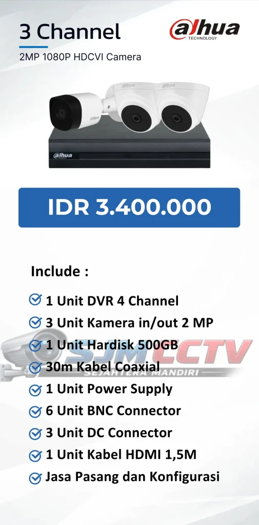 dahua 3 channel analog