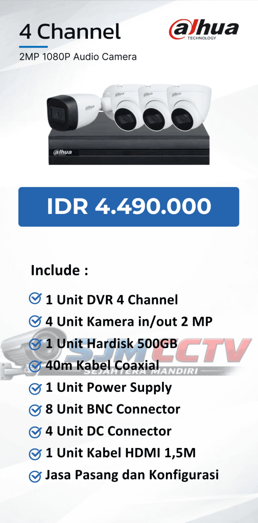 dahua 4 channel audio