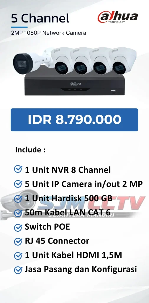 dahua 5 channel ipcam