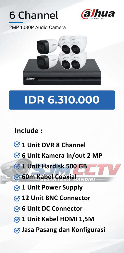 dahua 6 channel audio