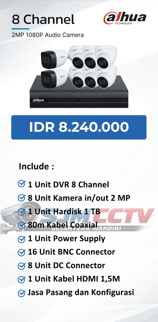 dahua 8 channel audio