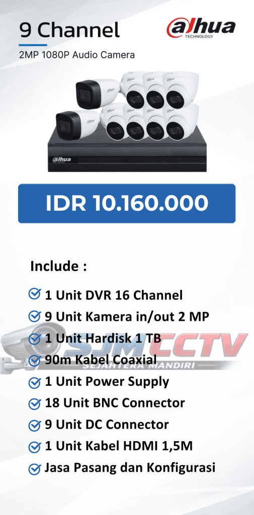dahua 9 channel audio