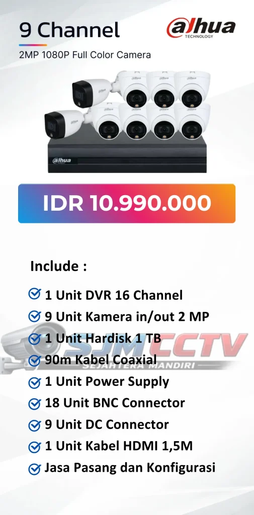 dahua 9 channel colorvu