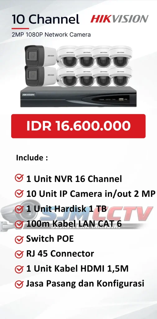 hikvision 10 channel ipcam