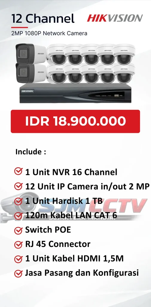 hikvision 12 channel ipcam
