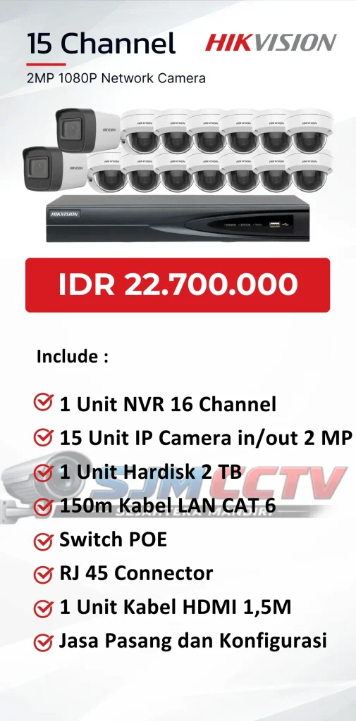 hikvision 15 channel ipcam