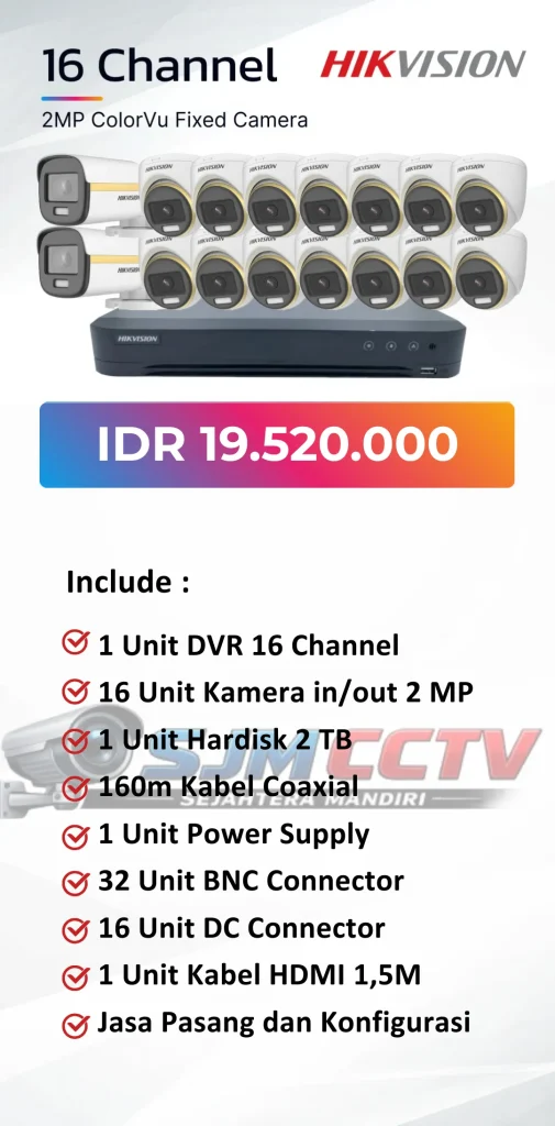 hikvision 16 channel colorvu