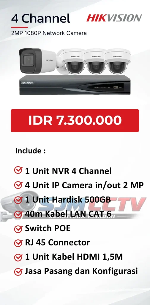 hikvision 4 channel ipcam