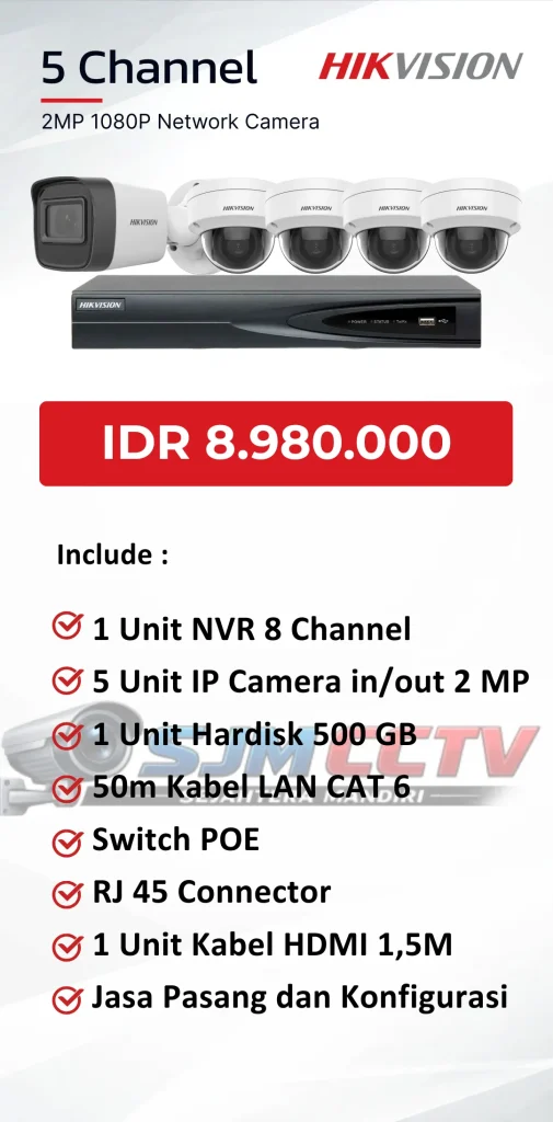 hikvision 5 channel ipcam
