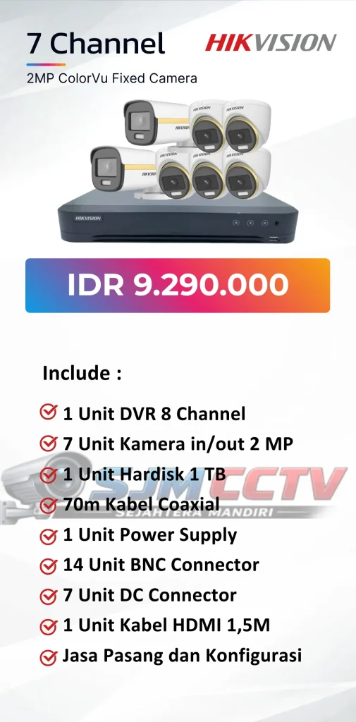 hikvision 7 channel colorvu