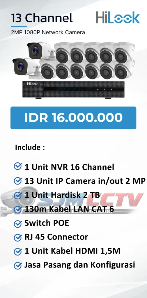 hilook 13 channel ipcam