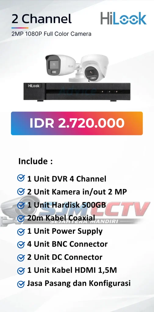 hilook 2 channel colorvu