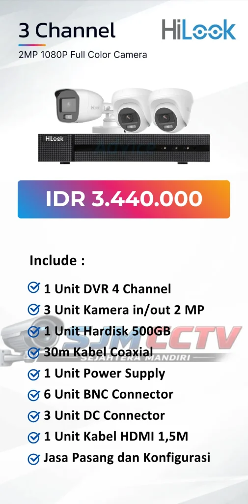 hilook 3 channel colorvu
