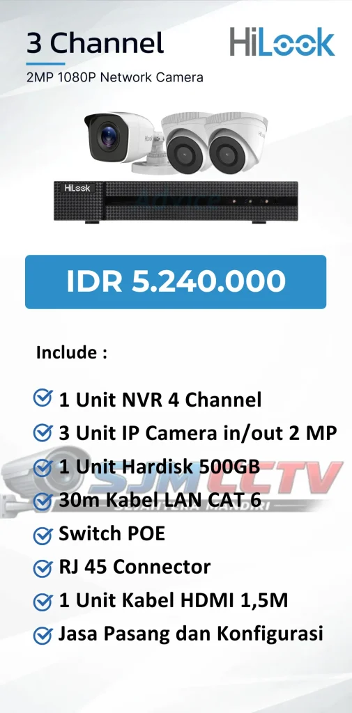 hilook 3 channel ipcam