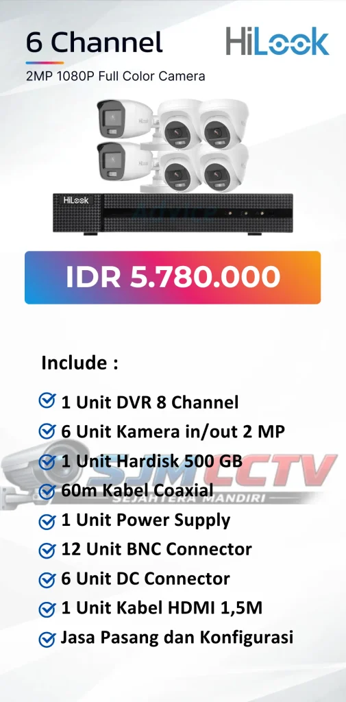 hilook 6 channel colorvu