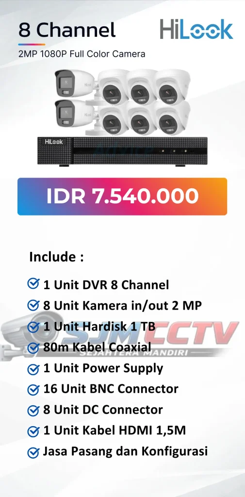 hilook 8 channel colorvu
