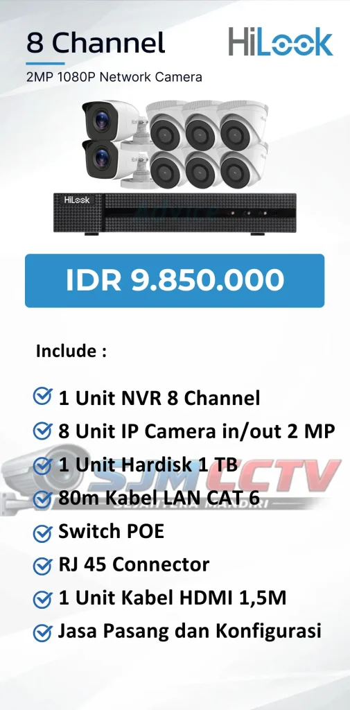 hilook 8 channel ipcam