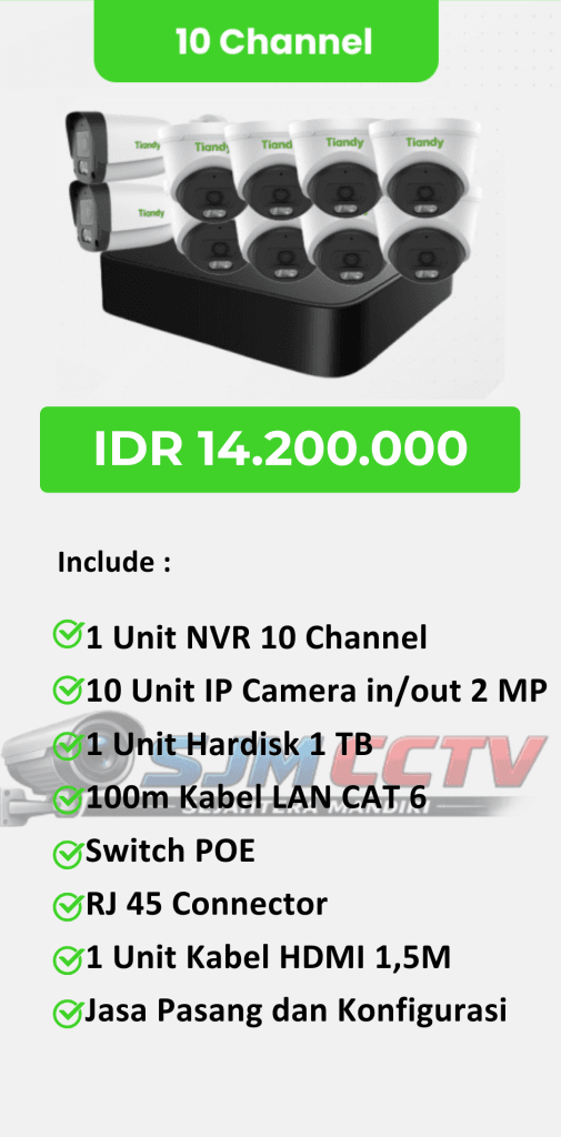 tiandy 10 channel full color audio