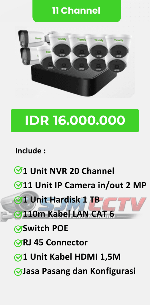 tiandy 11 channel full color audio