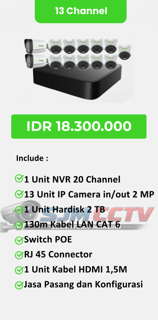 tiandy 13 channel full color audio