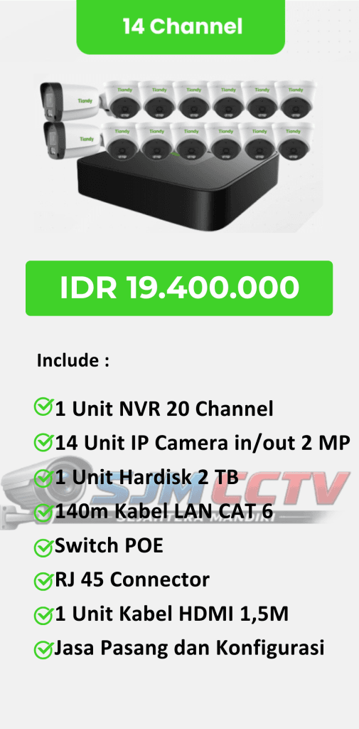 tiandy 14 channel full color audio