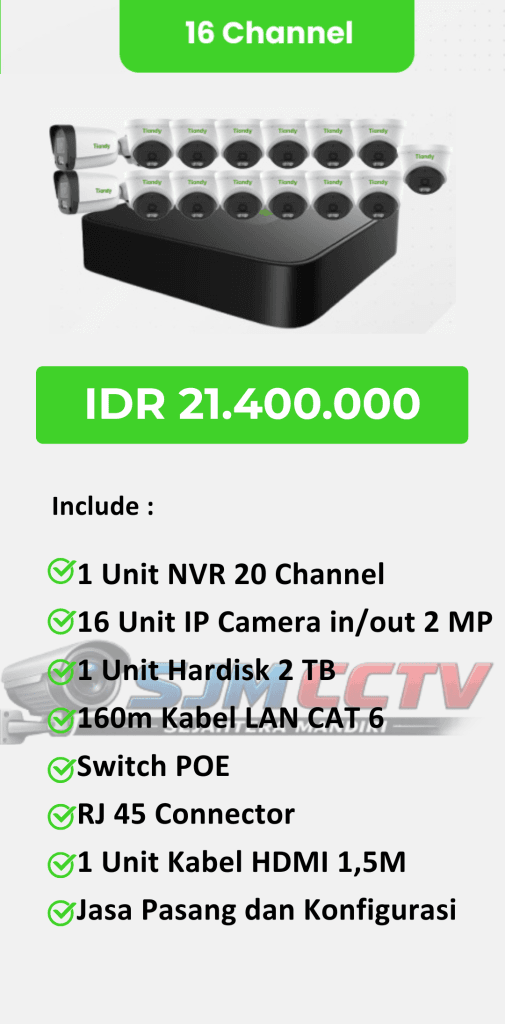 tiandy 16 channel full color audio