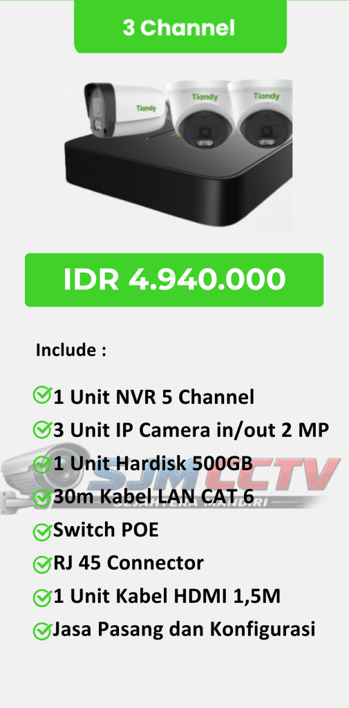 tiandy 3 channel full color audio