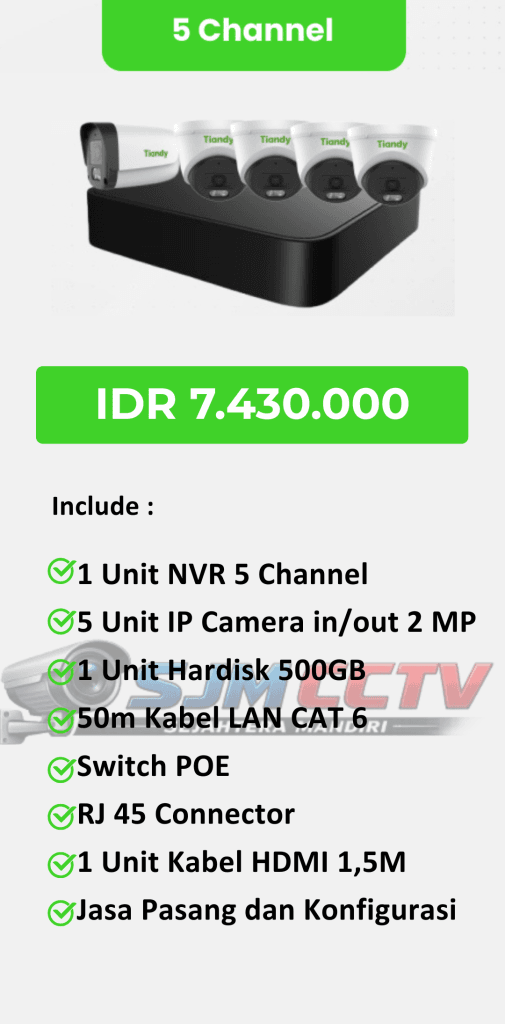 tiandy 5 channel full color audio