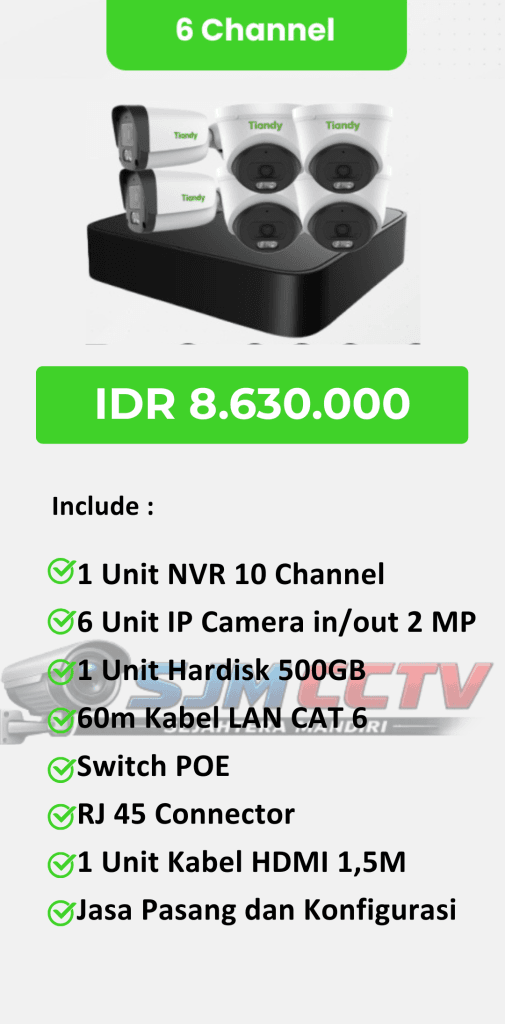 tiandy 6 channel full color audio