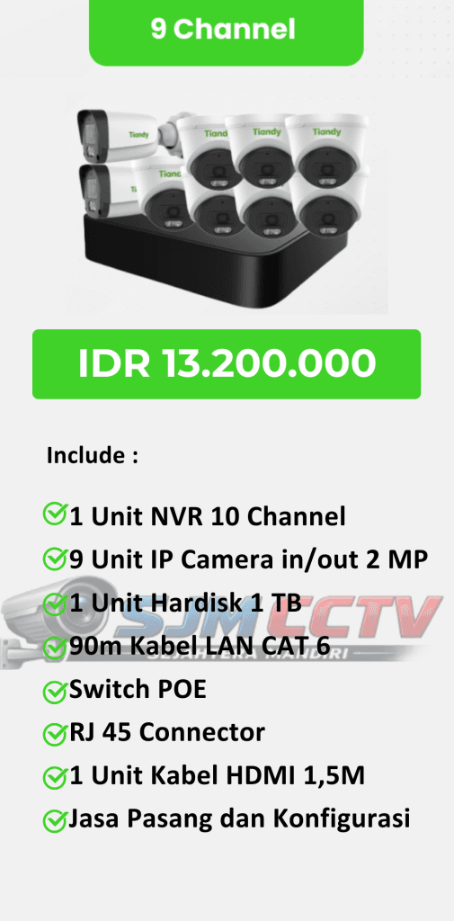 tiandy 9 channel full color audio