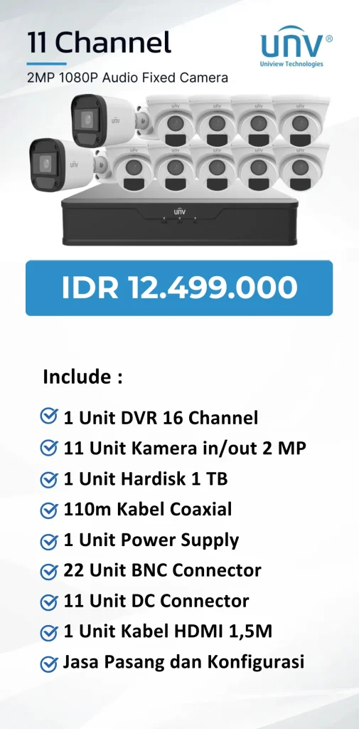 uniview 11 channel audio
