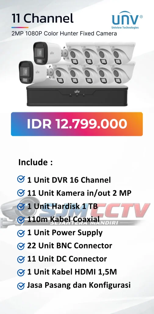 uniview 11 channel colorvu