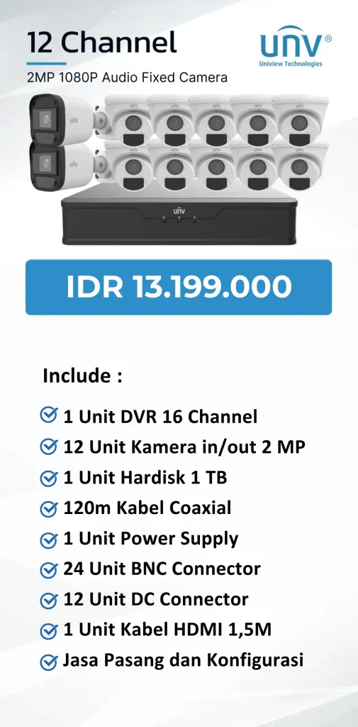 uniview 12 channel audio