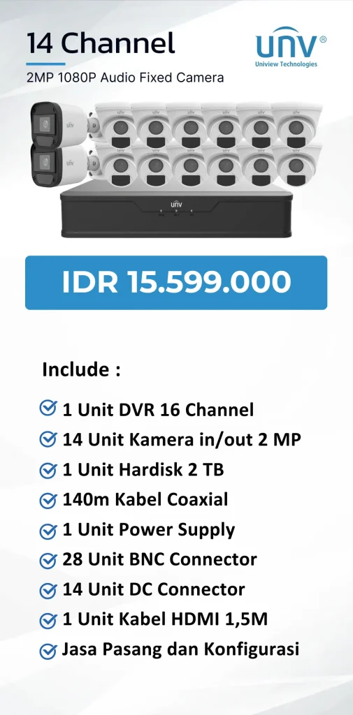 uniview 14 channel audio