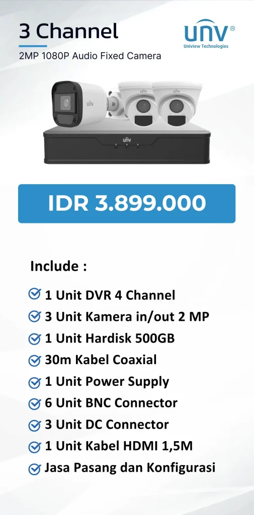 uniview 3 channel audio