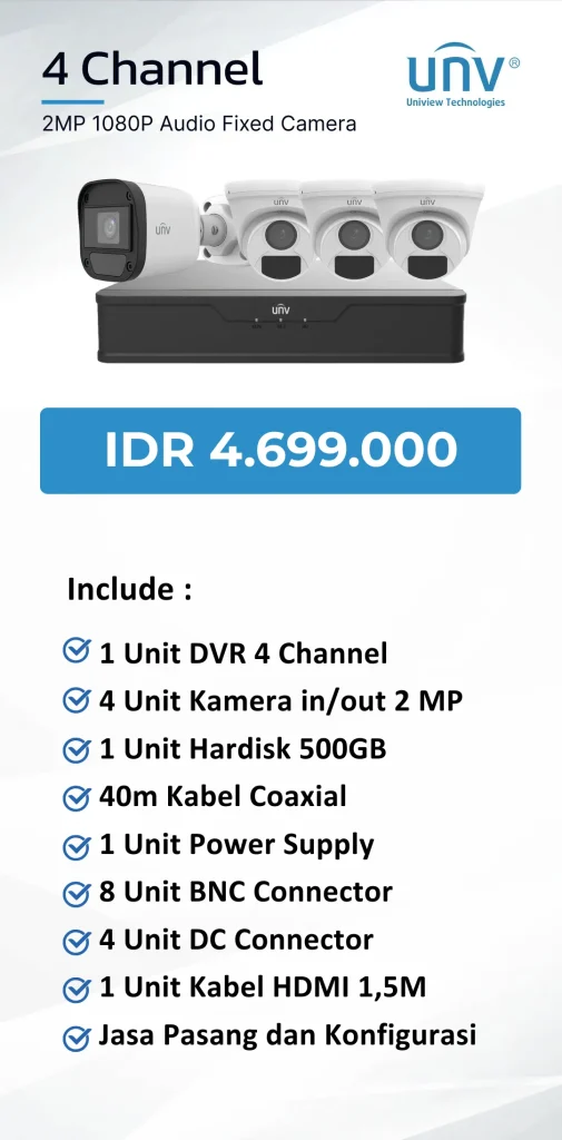 uniview 4 channel audio