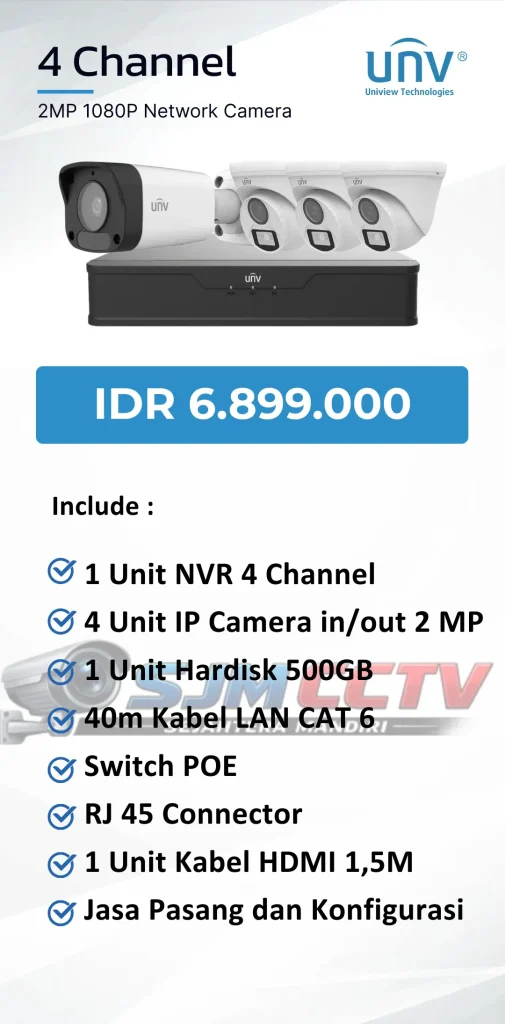 uniview 4 channel ipcam