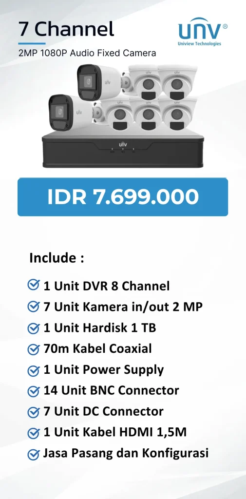 uniview 7 channel audio
