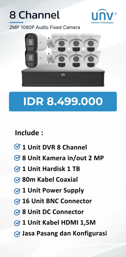 uniview 8 channel audio